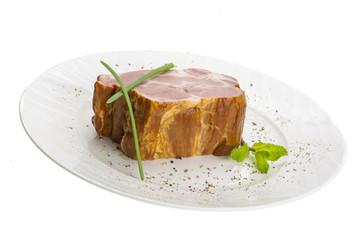 Bacon with vegetables