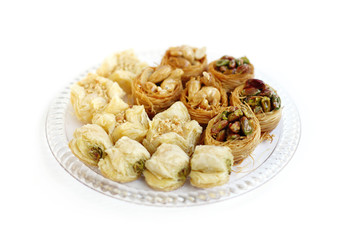 assorted traditional Arabic sweets Baklava