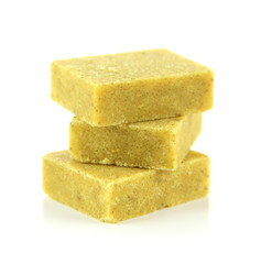 Bouillon cubes, isolated on white