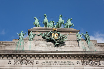 Obraz premium The Triumphal Arch in Brussels