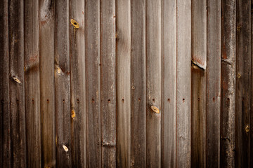 old wooden timber wall
