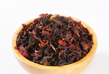 Dried hibiscus calyces