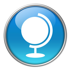 Bottone vetro mappamondo 2