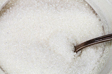 sugar in bowl close up