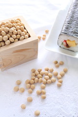 japanese food, roll sushi for seasaon festival Ehomaki