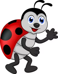 Door stickers Ladybugs funny lady bug cartoon