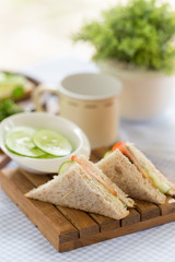 Healthy veggie sandwich