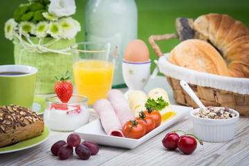 auswahl beim frühstück