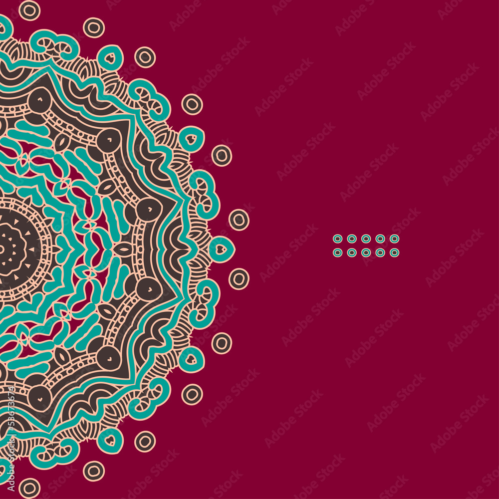 Aufkleber Vector Round Decorative Design Element