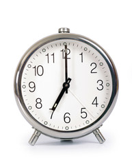 Alarm Clock, showing seven o'clock