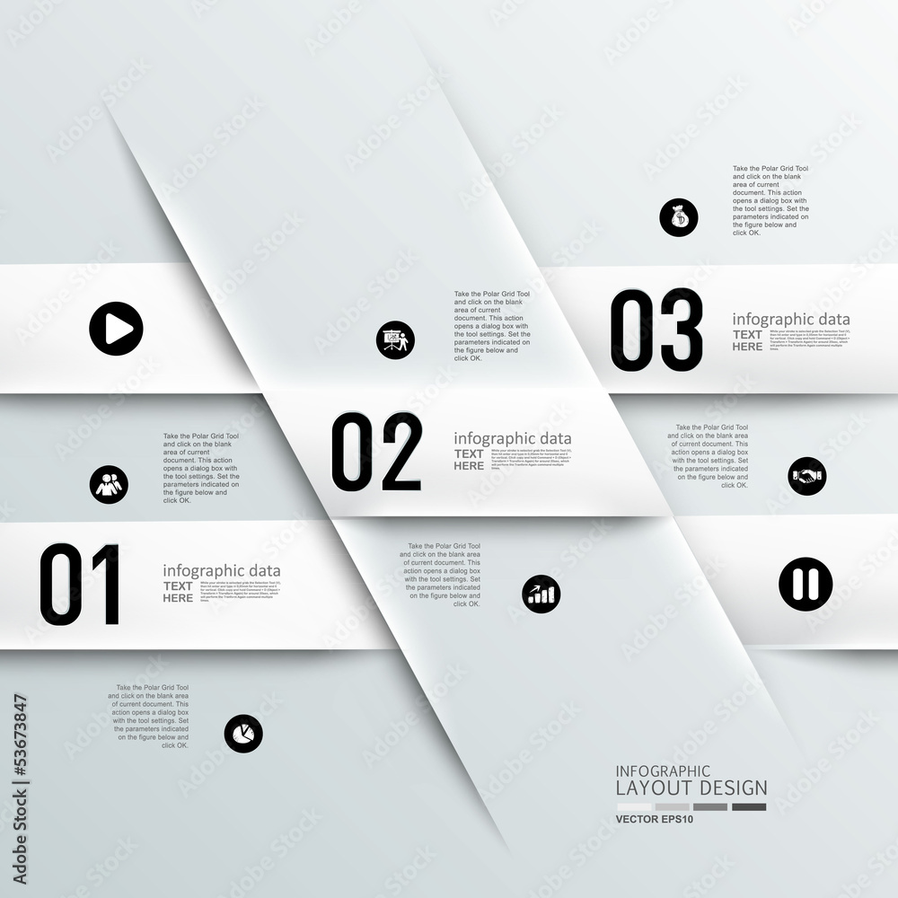 Poster Modern business design template, infographic, website