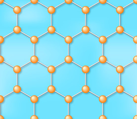 Molecule seamless background texture