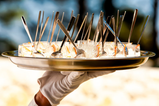 entree is served