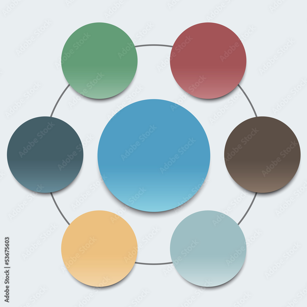 Poster paper circles can be used for web design