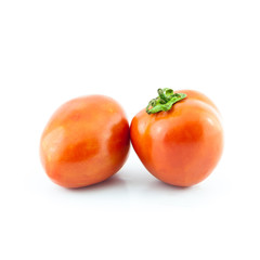 fresh tomato isolated on white background