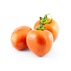 fresh tomato isolated on white background