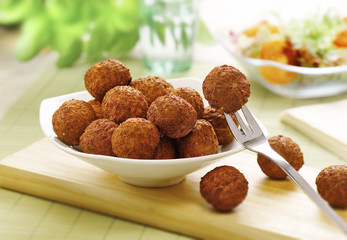 bowl of meat balls