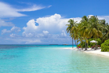Fototapeta premium Scenery of Resort Island,Maldives