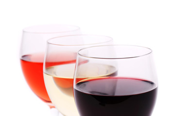 Three glasses of wine