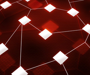 Red Web Network Image Background