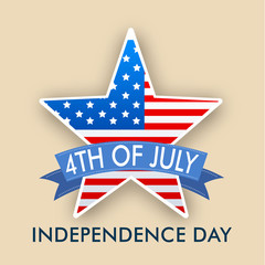 4th of July, American Independence Day background.