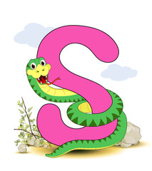 Alphabet, S Schlange