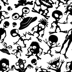 Aliens background.