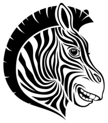 Zebra head.