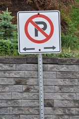 No parking sign