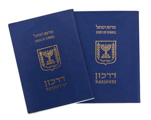 Isolated Israeli Passports