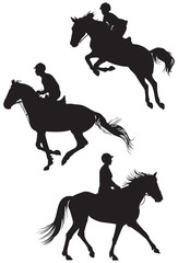 Horses and riders