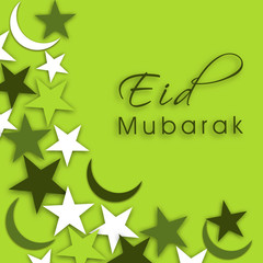 Abstract Muslim community festival Eid Mubarak background.