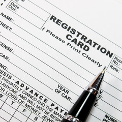 Registration blank form