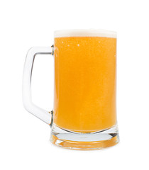 Mug filled with beer