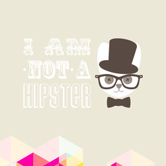Hipster bunny