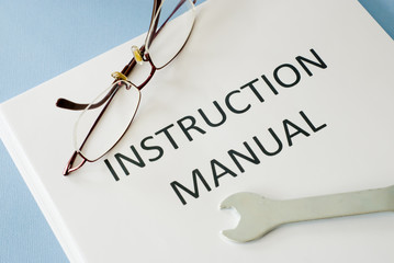 instruction manual - obrazy, fototapety, plakaty