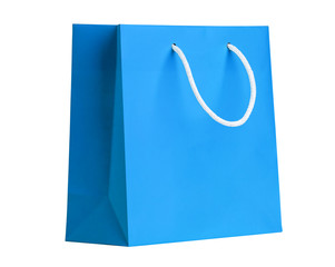 Blue shopping bag. - 53694402