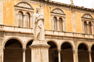 Dante Alighieri Statue in Verona	