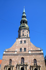 Fototapeta na wymiar St. Peter's Cathedral. Riga, Latvia