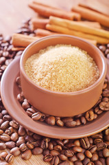 sugar and coffee
