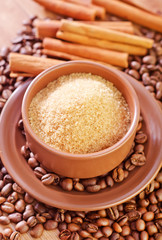 sugar and coffee