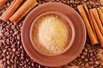 sugar and coffee