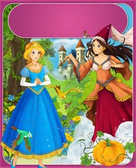 Obraz na płótnie Canvas Cinderella - castles - knights and fairies