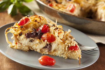 Homemade Baked Pasta Pie