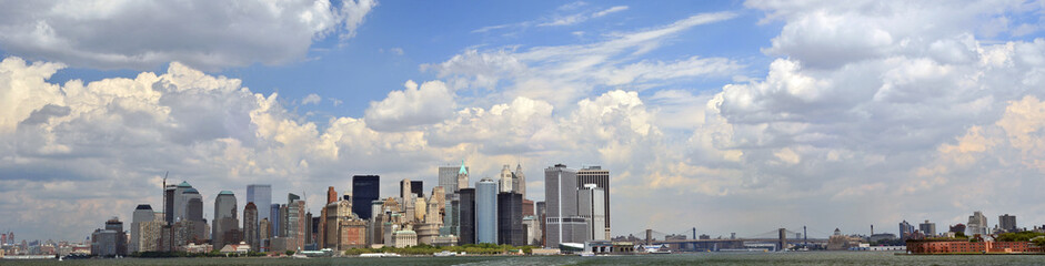 Fototapeta na wymiar Lower Manhattan panorama