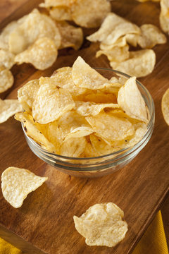 Unhealthy Crispy Potato Chips