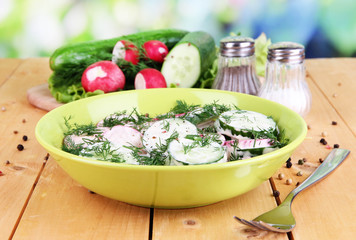 Vitamin vegetable salad in bowl