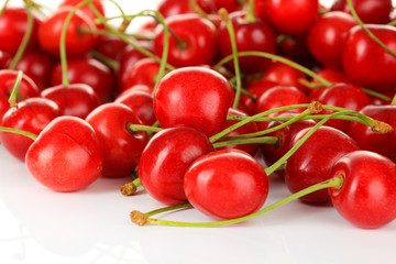 Cherry berries close up