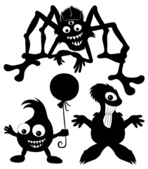Monster silhouettes.