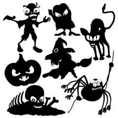 Halloween silhouettes.